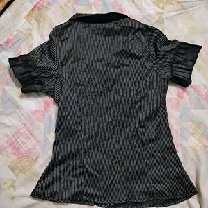 Office Siren Striped Fitted Shirt