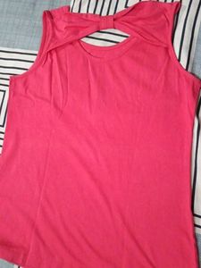Pink Sleeveless Top