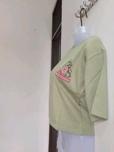 Cute Green Graphic Tee
