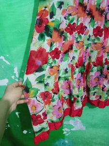 Floral Georgette Embroidered Long Dress