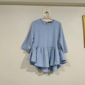 Combo of two  Peplum Tops🩵🤍