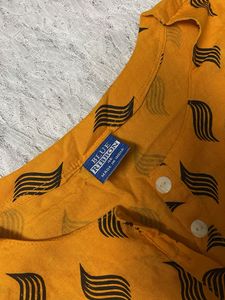 Pure Cotton Yellow Short Tunic