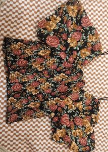 Floral Print Crop Top
