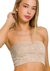 SHEIN Beige Tube Top