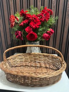 🆕Oval Cane Woven Basket With Handle  🆕