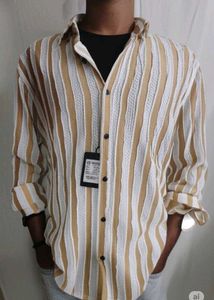 Striped Button-Down Shirt