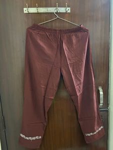 Maroon Co-ord Set With Embroidery