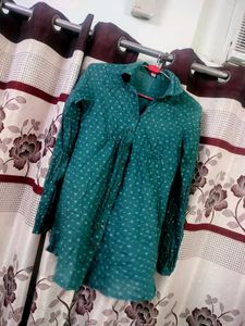 Green Polka Dot Shirt