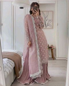 New Designer Partywear Top Pallazo & Dupatta Set