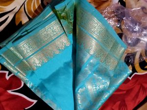 Blue Silk Saree
