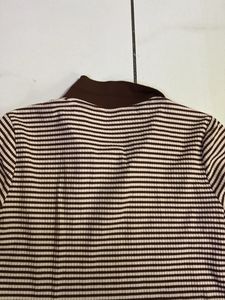 Striped Top &amp; White Pants