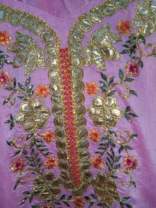 Pink Kurti With Bottom
