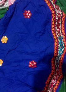 Blue Ghaghra Set For Girl