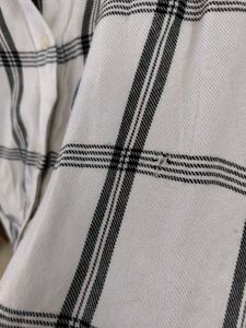 🖤 Classic Black &amp; White Plaid Rayon Shirt