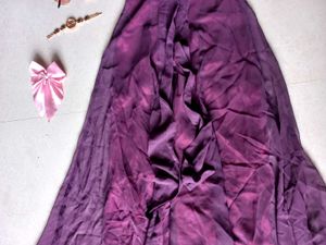 Wine Bow Gown