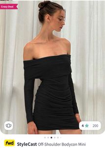 StyleCast Off-Shoulder Bodycon Mini Dress