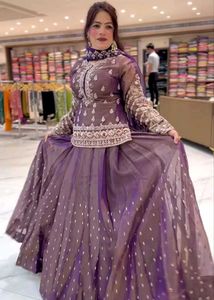 🆕️🆕️Lehenga With Long Top And Dupatta