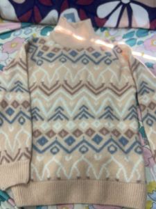 Patterned Knit Sweater