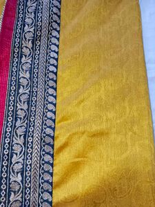 Designer Mustard Saree