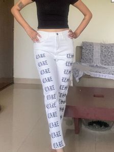 Printed cybercore y2k jeans