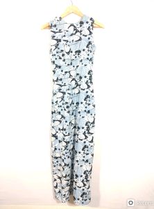 Oliv Blue Printed Round Neck Kurta (Women&#39;s)