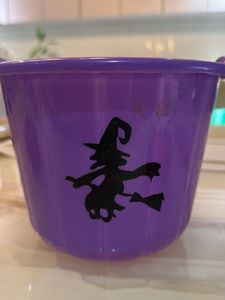 Halloween Bucket with Pumpkins