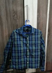 Plaid Button-Down Shirt