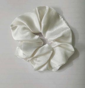 🤍 Satin Scrunchie &amp; 🎀 Hair Tie Combo! 😺