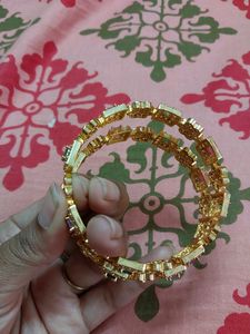 Beautiful One Gram Multistone Bangle. New. Size 2.6