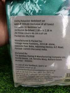 Bombay Dyeing Double Bedsheet