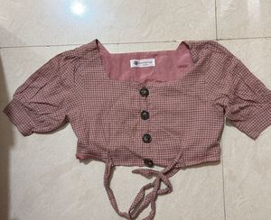 Cute Plaid Crop Top