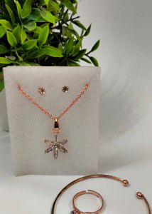Rose Gold Jewelry Set