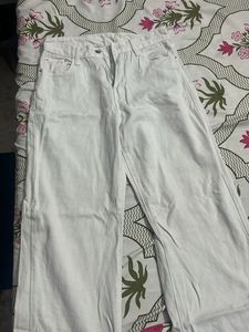 White Wide Leg Jeans