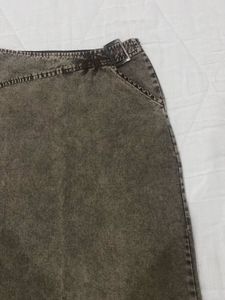 Vintage Brown Denim Skirt