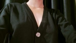 Black Button-Down Cardigan