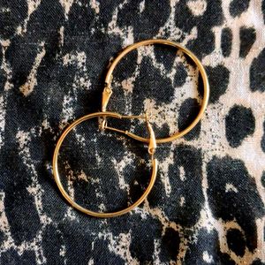 Gold Hoop Earring Set