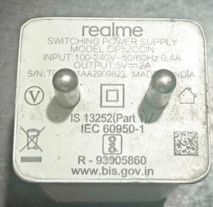 White USB Mobile Charger Realme