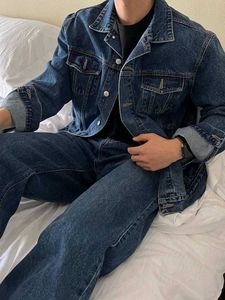 Dark Wash Denim Jacket Unisex
