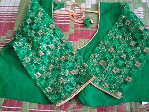 green beautiful blouse