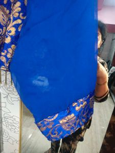 Elegant Blue Top, With Skirt &amp; Dupatta