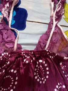 Front Open Night Dress