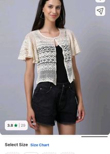 Crochet Shrug with Flared Sleeves