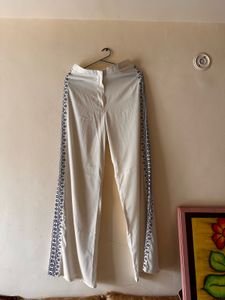 High Waisted Embroidered Pants