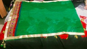 Green Embroidered Kurta Set