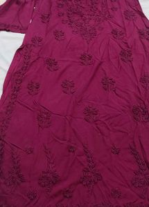 Beautiful Colour Lucknowi Kurti