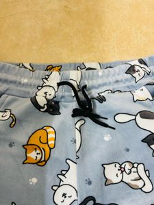 Cute Cat Print woolen lower