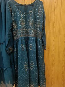 Anarkali Dress With Plazo And Dupatta