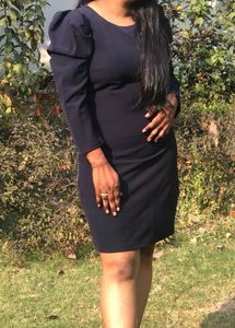 Elegant Navy Blue Dress