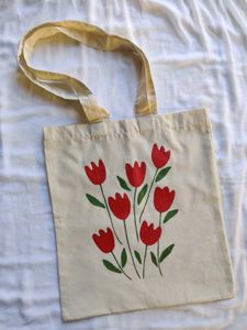 Floral Print Canvas Tote Bag🌹✨