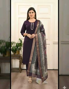 Elegant Purple Kurta Set